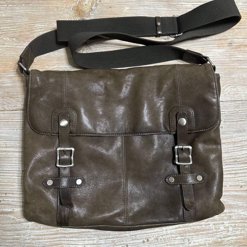 Ellington Eva Satchel Brown Leather Messenger Laptop Bag